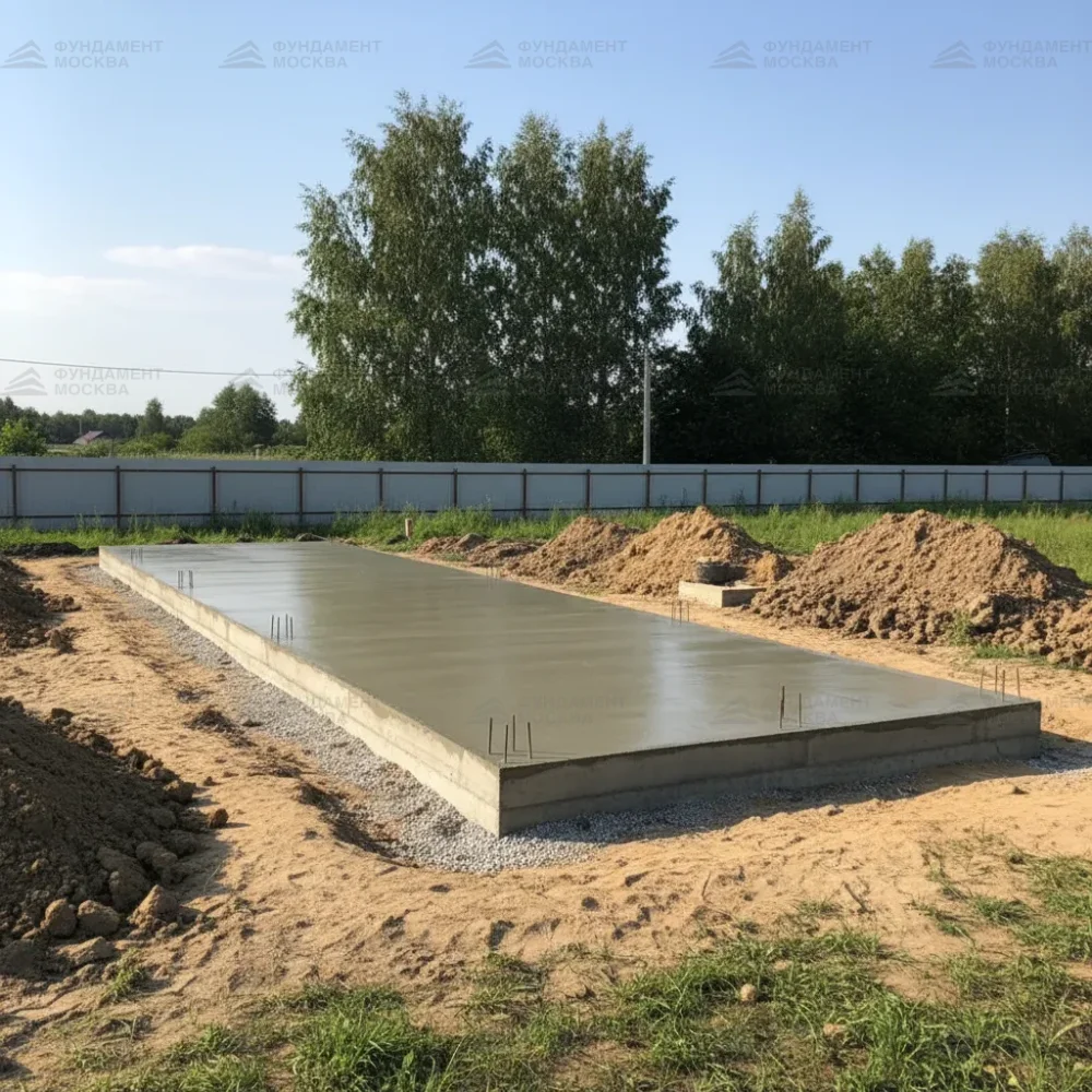 Монолитный ленточный фундамент для таунхауса